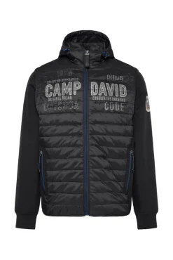 Best Sale CAMP DAVID & SOCCX 2-in-1  Softshelljacke mit abtrennbaren Ärmeln / black