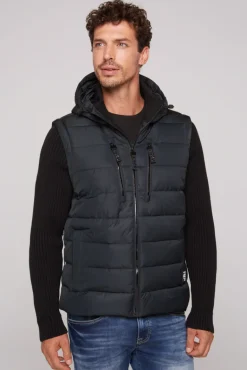 Clearance CAMP DAVID & SOCCX 2-in-1 Steppweste mit abtrennbaren Ärmeln blue navy bluenavy