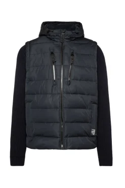 Clearance CAMP DAVID & SOCCX 2-in-1 Steppweste mit abtrennbaren Ärmeln blue navy bluenavy