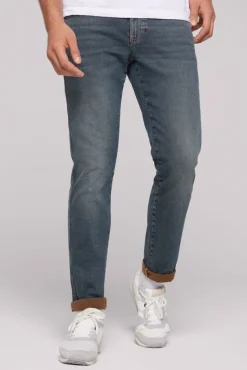 New CAMP DAVID & SOCCX Jeans DA:VD Regular Fit blue brown bluebrown