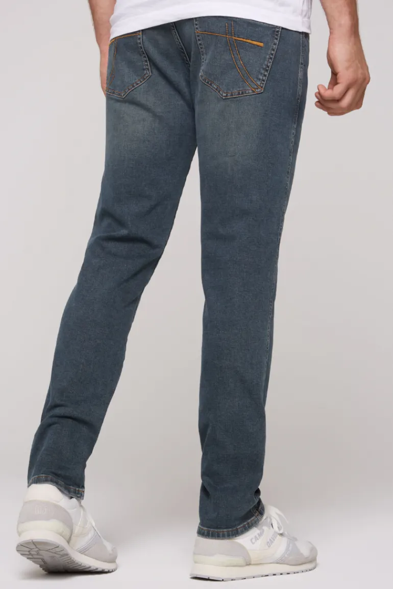 New CAMP DAVID & SOCCX Jeans DA:VD Regular Fit blue brown bluebrown