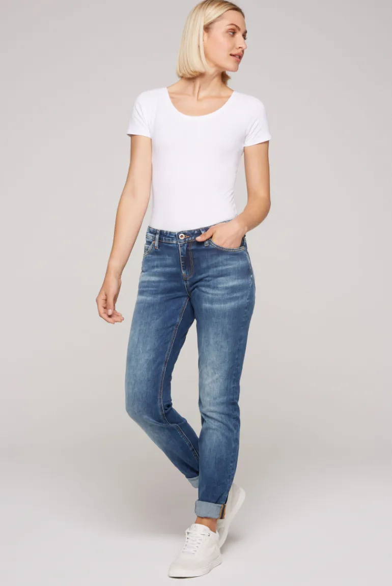 Outlet CAMP DAVID & SOCCX Jeans HE:DI Slim Fit blue used blueused