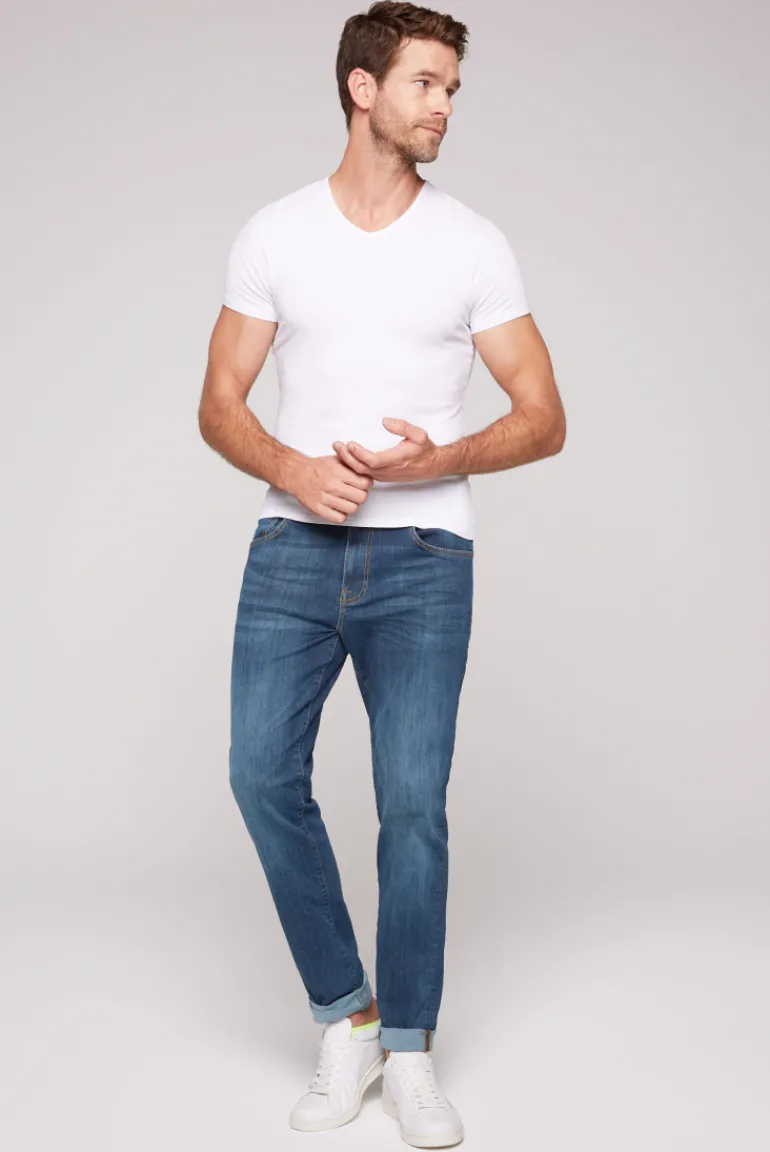 Shop CAMP DAVID & SOCCX Jeans MA:X Regular Fit vintage blue used vintageblueused