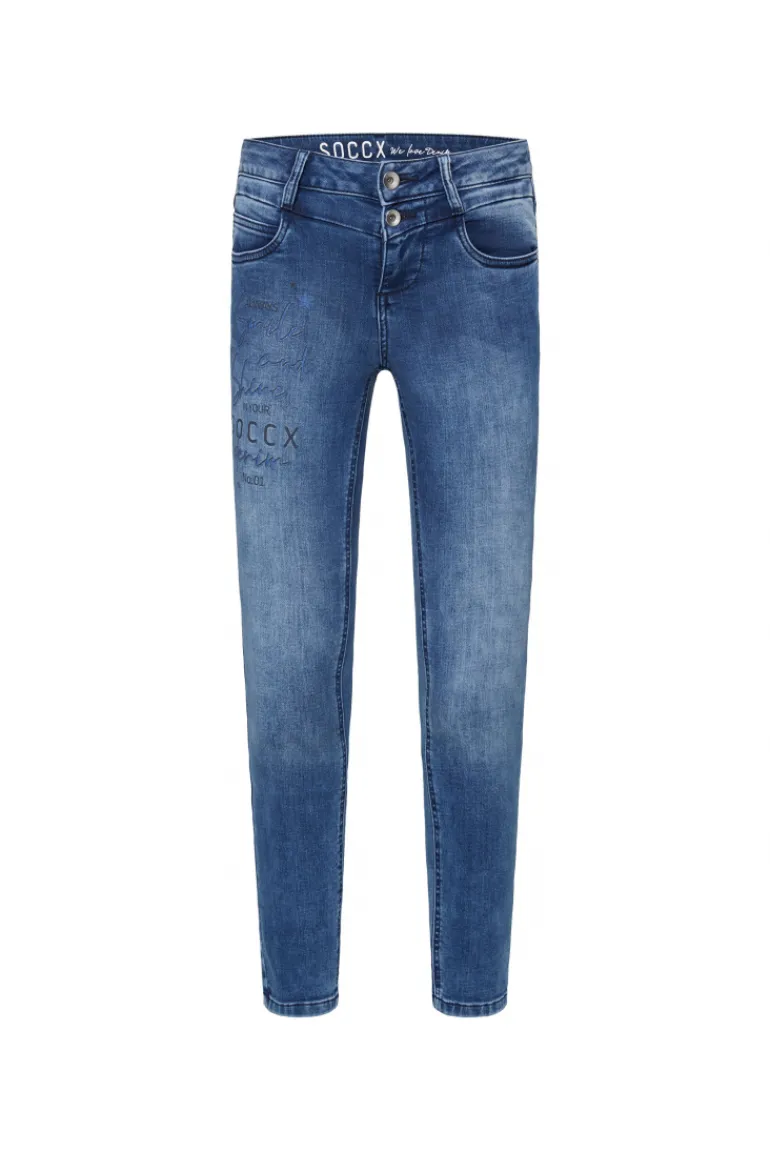 Best CAMP DAVID & SOCCX Jeans MI:RA Slim Fit blue printed jogg blueprintedjogg