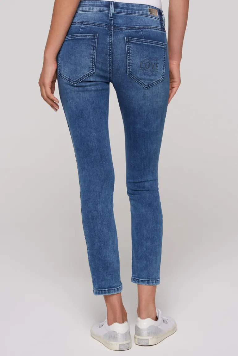 Best CAMP DAVID & SOCCX Jeans MI:RA Slim Fit blue printed jogg blueprintedjogg