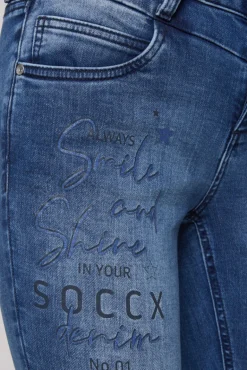 Clearance CAMP DAVID & SOCCX Jeans MI:RA Slim Fit blue printed jogg blueprintedjogg
