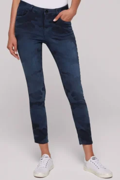 Fashion CAMP DAVID & SOCCX Jeans MI:RA Slim Fit blue camouflage bluecamouflage