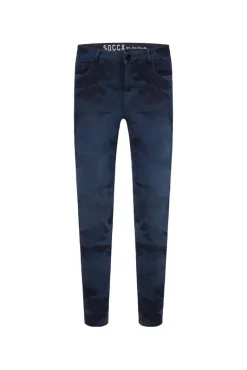 Fashion CAMP DAVID & SOCCX Jeans MI:RA Slim Fit blue camouflage bluecamouflage