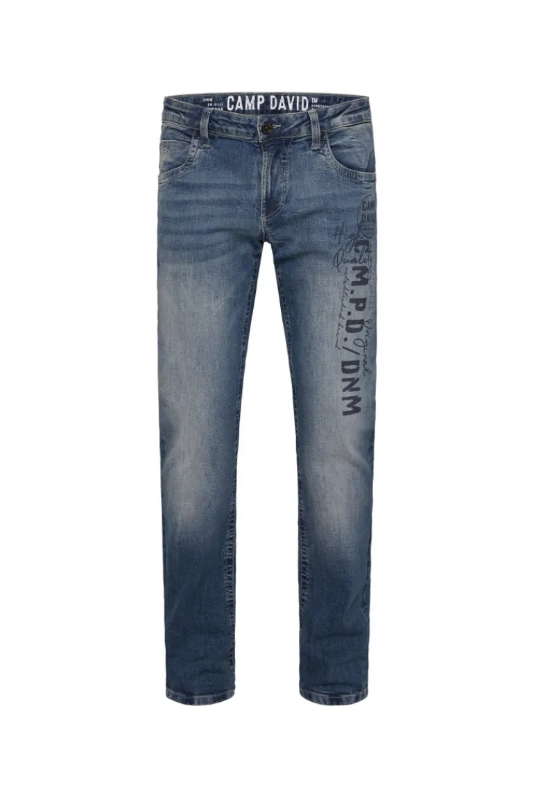 New CAMP DAVID & SOCCX Jeans NI:CO Regular Fit dark blue printed darkblueprinted