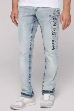 Best CAMP DAVID & SOCCX Jeans NI:CO Regular Fit mid blue printed midblueprinted