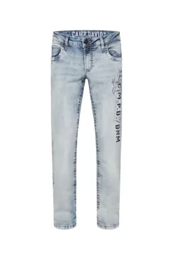 Best CAMP DAVID & SOCCX Jeans NI:CO Regular Fit mid blue printed midblueprinted