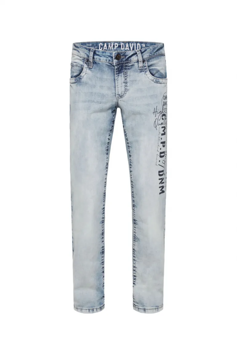 Best CAMP DAVID & SOCCX Jeans NI:CO Regular Fit mid blue printed midblueprinted