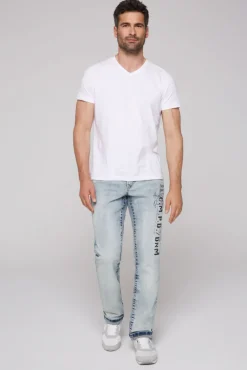 Best CAMP DAVID & SOCCX Jeans NI:CO Regular Fit mid blue printed midblueprinted