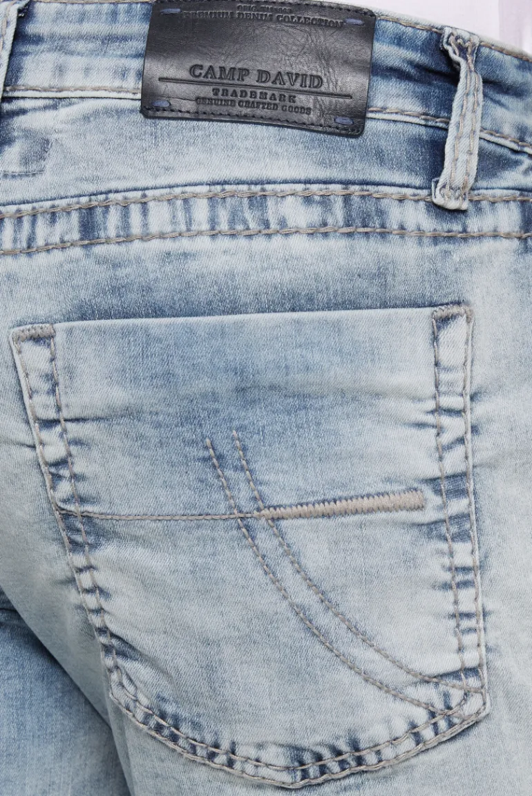 Best CAMP DAVID & SOCCX Jeans NI:CO Regular Fit mid blue printed midblueprinted