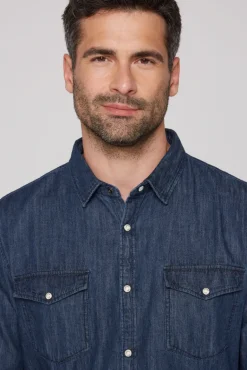 Store CAMP DAVID & SOCCX Jeanshemd Regular Fit blue vintage bluevintage