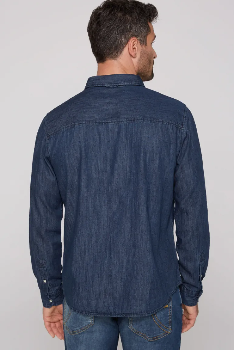 Store CAMP DAVID & SOCCX Jeanshemd Regular Fit blue vintage bluevintage