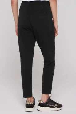 Fashion CAMP DAVID & SOCCX Jerseyhose mit Elastikbund und Biesen black