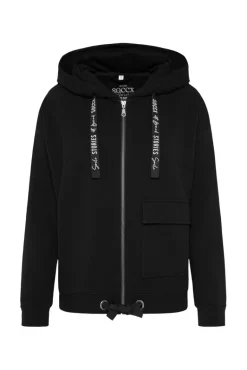 Sale CAMP DAVID & SOCCX Kapuzensweatjacke mit einer Klappentasche black