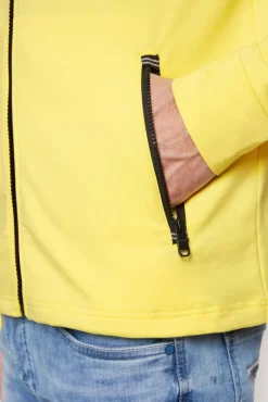 Outlet CAMP DAVID & SOCCX Kapuzensweatjacke mit Label-Applikationen light lime lightlime