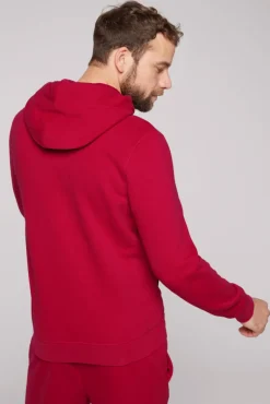 Cheap CAMP DAVID & SOCCX Kapuzensweatjacke mit Retro-Artwork royal red royalred
