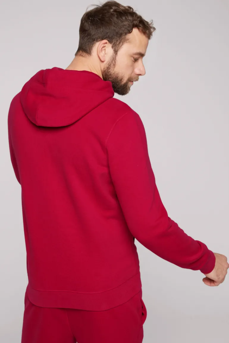 Cheap CAMP DAVID & SOCCX Kapuzensweatjacke mit Retro-Artwork royal red royalred