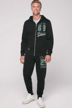 Clearance CAMP DAVID & SOCCX Kapuzensweatjacke mit Retro-Artwork black