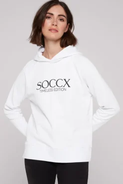 Store CAMP DAVID & SOCCX Kapuzensweatshirt mit Logo Print opticwhite