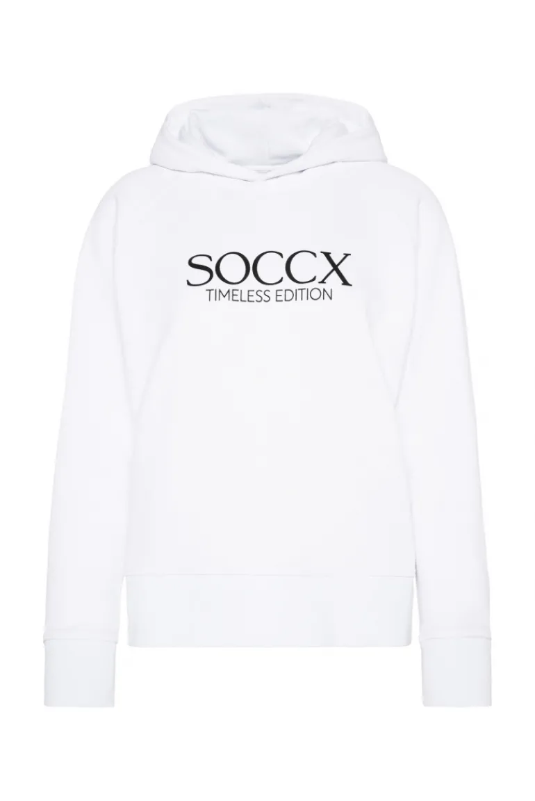 Store CAMP DAVID & SOCCX Kapuzensweatshirt mit Logo Print opticwhite
