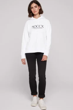 Store CAMP DAVID & SOCCX Kapuzensweatshirt mit Logo Print opticwhite