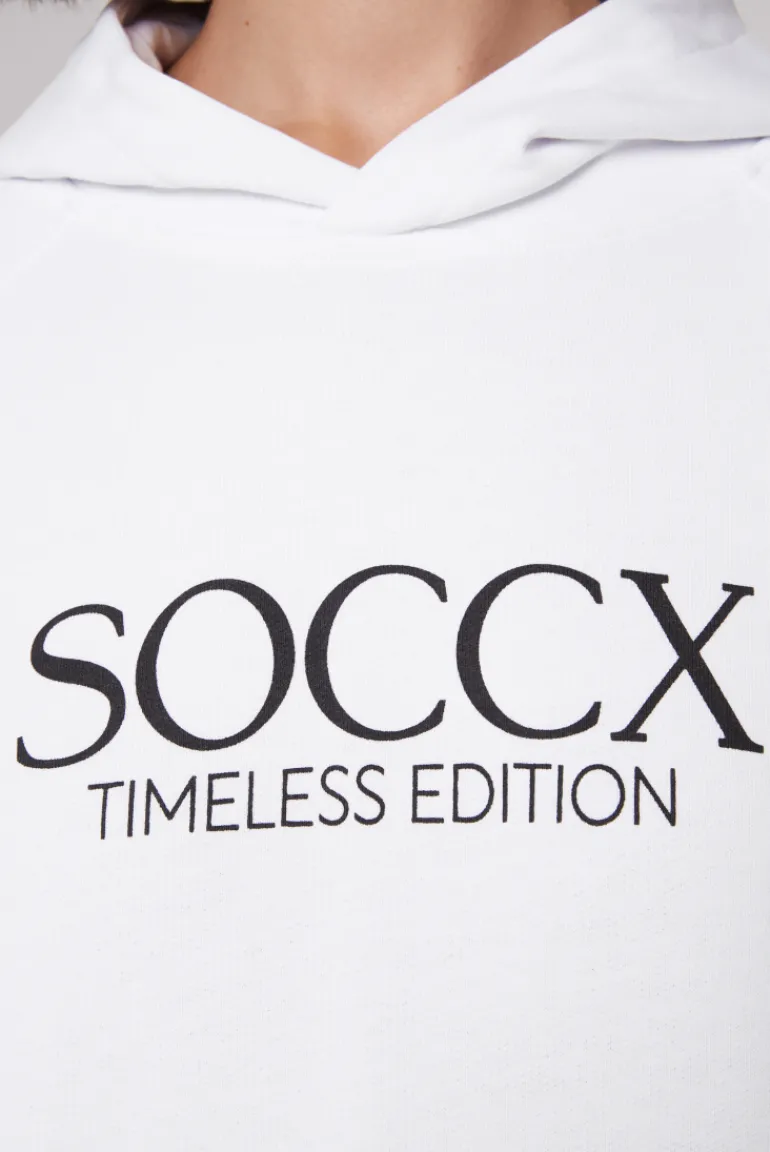 Store CAMP DAVID & SOCCX Kapuzensweatshirt mit Logo Print opticwhite
