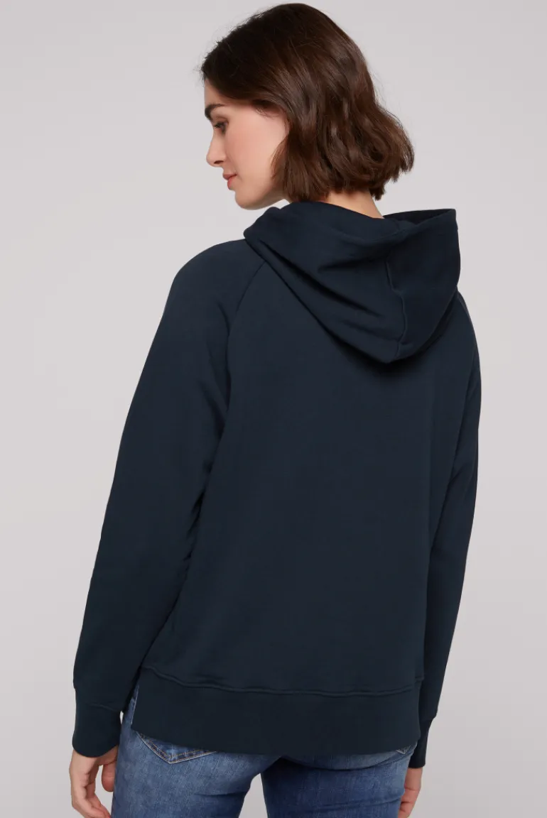 Clearance CAMP DAVID & SOCCX Kapuzensweatshirt mit Logo Print blue navy bluenavy