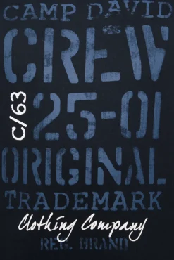 Cheap CAMP DAVID & SOCCX Kapuzensweatshirt mit Used Print blue navy bluenavy