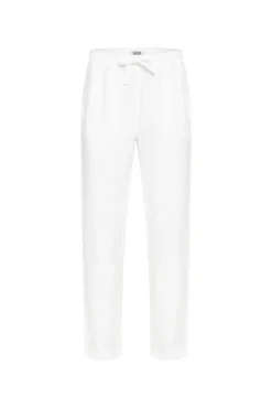 Discount CAMP DAVID & SOCCX Klassische Leinenhose mit Elastikbund opticwhite
