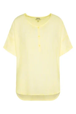 Online CAMP DAVID & SOCCX Kurzarmbluse mit Crèpe-Struktur faded yellow fadedyellow