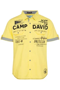 Cheap CAMP DAVID & SOCCX Kurzarmhemd mit Klappentaschen und Prints light lime lightlime