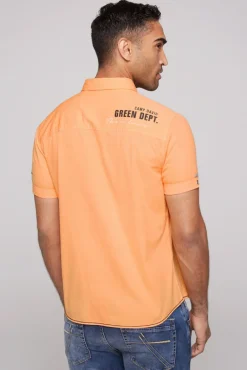 Hot CAMP DAVID & SOCCX Kurzarmhemd mit Logo-Applikationen sunrise orange sunriseorange