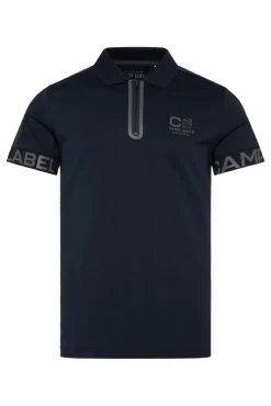 Discount CAMP DAVID & SOCCX Kurzarmpolo mit Folienprints blue navy bluenavy