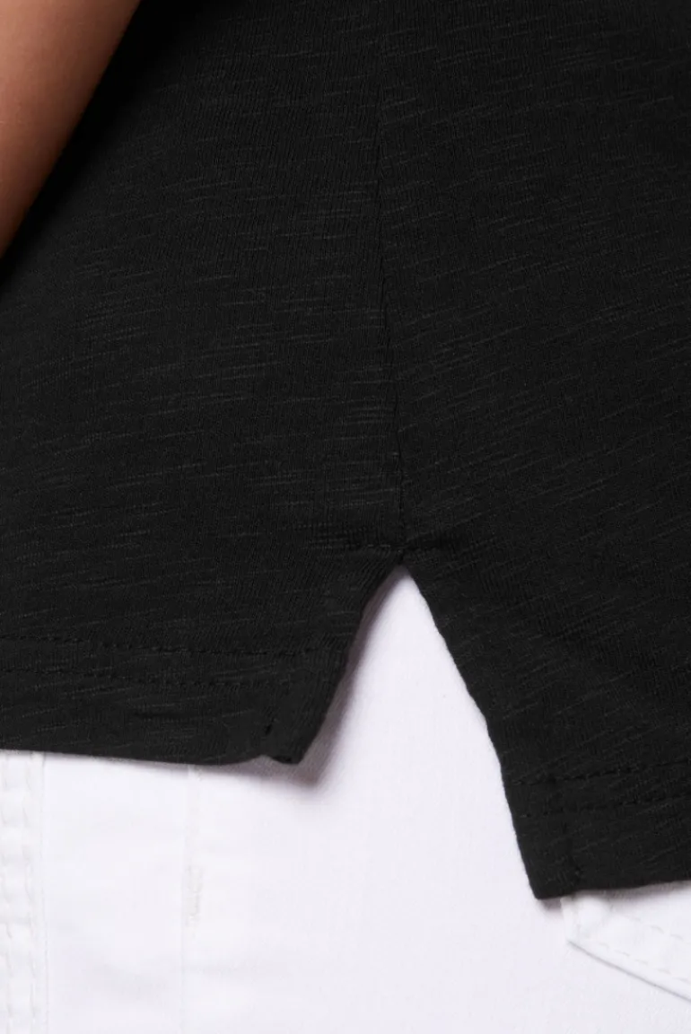 Shop CAMP DAVID & SOCCX Kurzarmpolo mit Print und Pailletten black