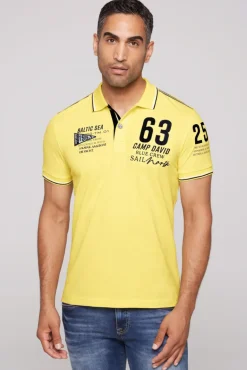 Cheap CAMP DAVID & SOCCX Kurzarmpolo Pikee mit Logo Artworks light lime lightlime