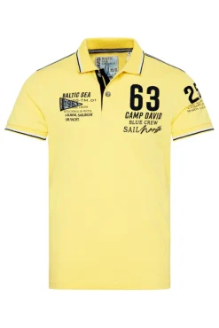 Cheap CAMP DAVID & SOCCX Kurzarmpolo Pikee mit Logo Artworks light lime lightlime