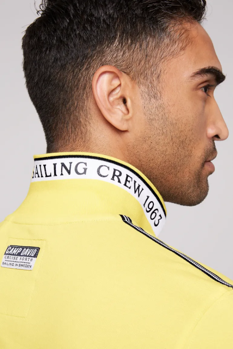 Cheap CAMP DAVID & SOCCX Kurzarmpolo Pikee mit Logo Artworks light lime lightlime