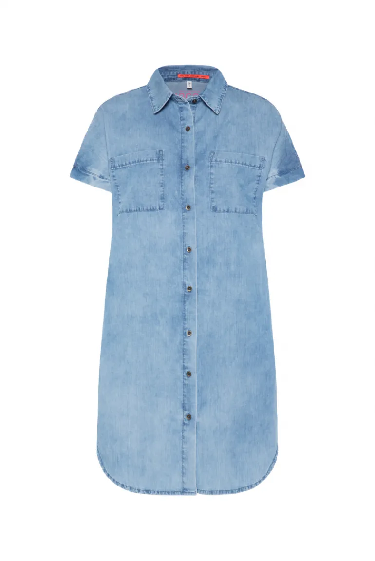 Store CAMP DAVID & SOCCX Kurzes Jeansblusenkleid mid blue wash | XS midbluewash