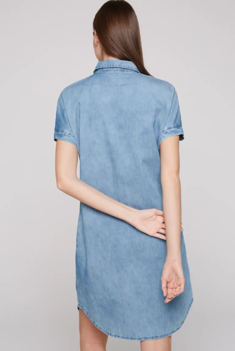Store CAMP DAVID & SOCCX Kurzes Jeansblusenkleid mid blue wash | XS midbluewash