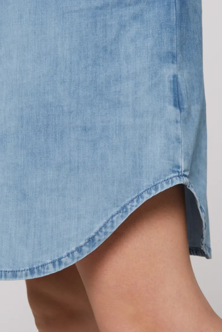 Store CAMP DAVID & SOCCX Kurzes Jeansblusenkleid mid blue wash | XS midbluewash