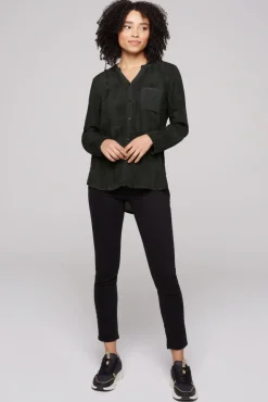 Cheap CAMP DAVID & SOCCX Langarmbluse mit All Over Print black