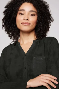 Cheap CAMP DAVID & SOCCX Langarmbluse mit All Over Print black