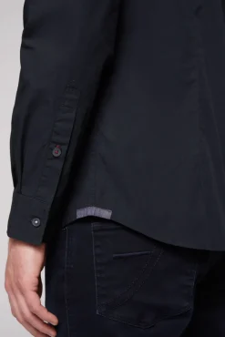 Clearance CAMP DAVID & SOCCX Langarmhemd mit Color-Blocking und Artworks blue navy bluenavy