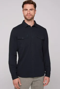Best CAMP DAVID & SOCCX Langarmhemd mit Klappentaschen blue navy bluenavy