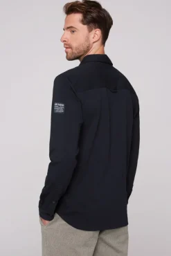 Best CAMP DAVID & SOCCX Langarmhemd mit Klappentaschen blue navy bluenavy