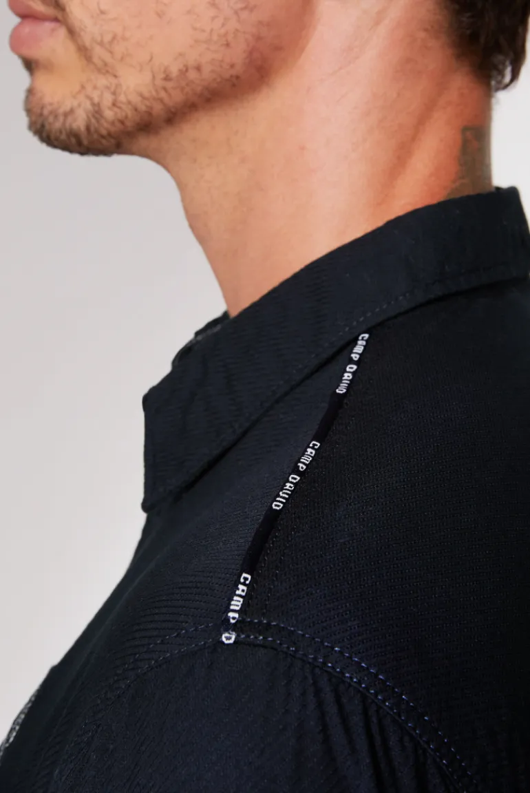 Sale CAMP DAVID & SOCCX Langarmhemd mit Strukturstreifen blue navy bluenavy